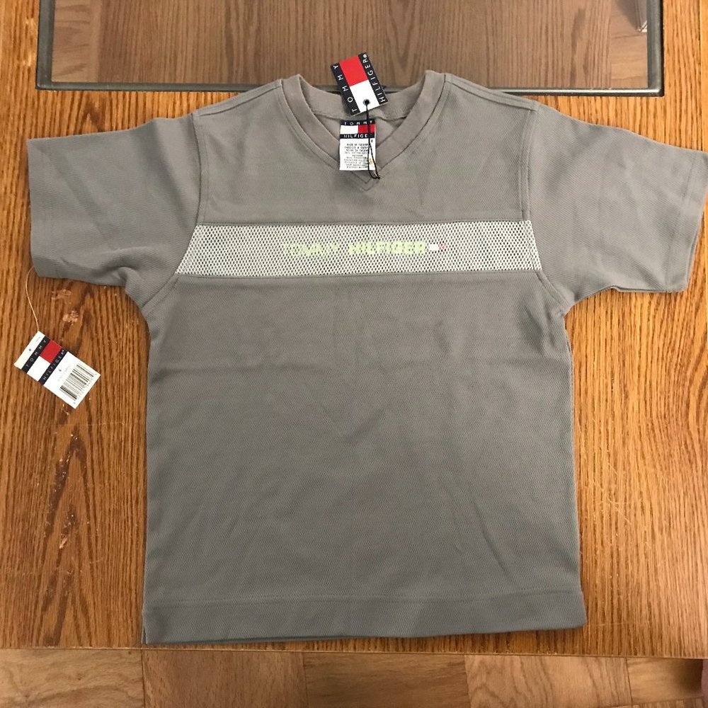 Tommy Hilfiger grey shirt boys 6 NWT
